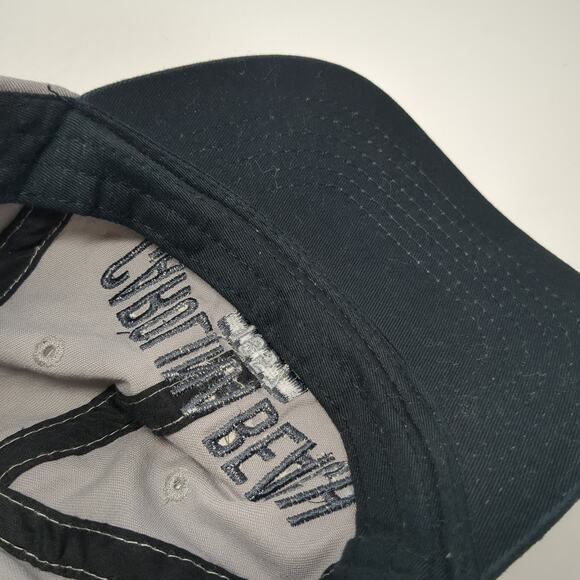 Carolina Beach 1857 North Carolina Strapback Baseball Cap Gray One Size Wings - Picture 8 of 9